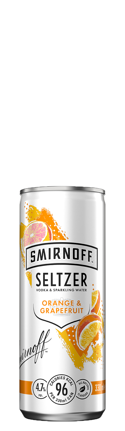 Smirnoff Orange and Grapefruit Seltzers